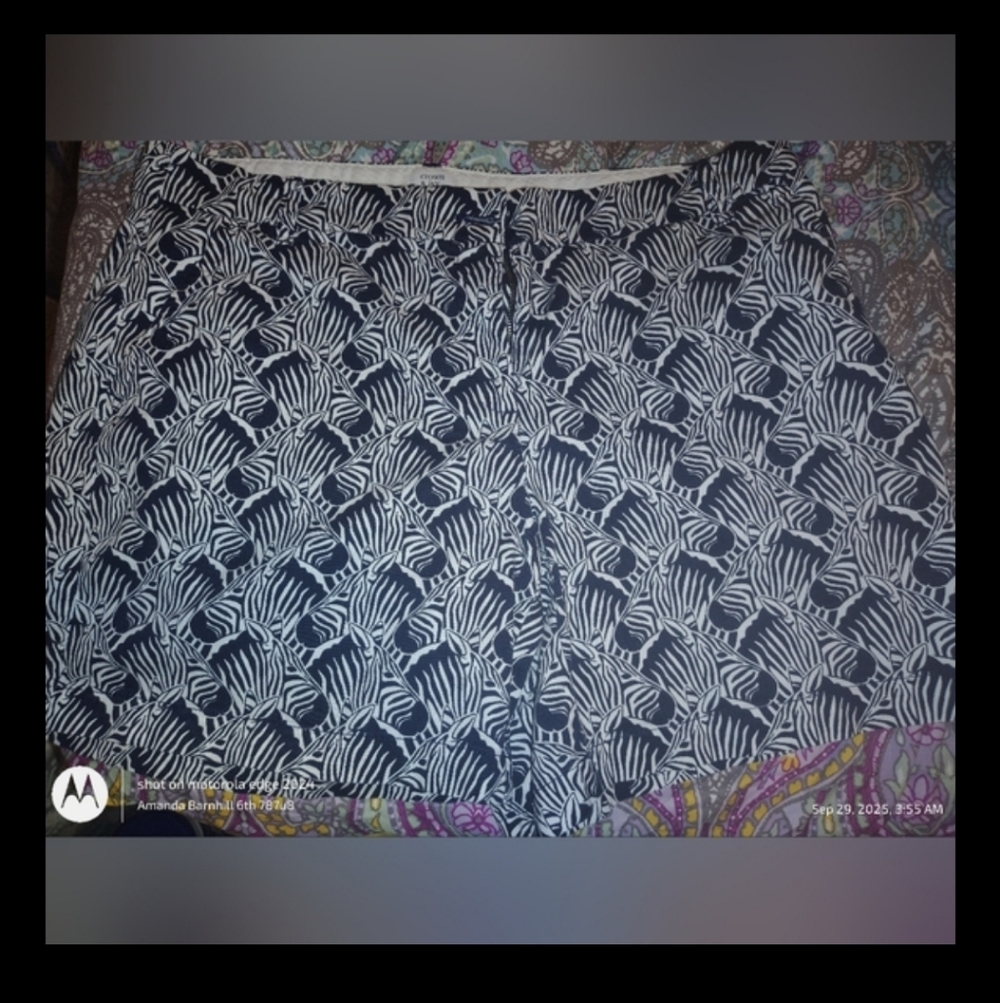 Crown And Ivy Zebra Print Shorts